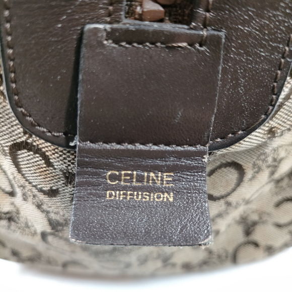 Celine Hand Bag Brown Canvas #72189C76 - Picture 7 of 9